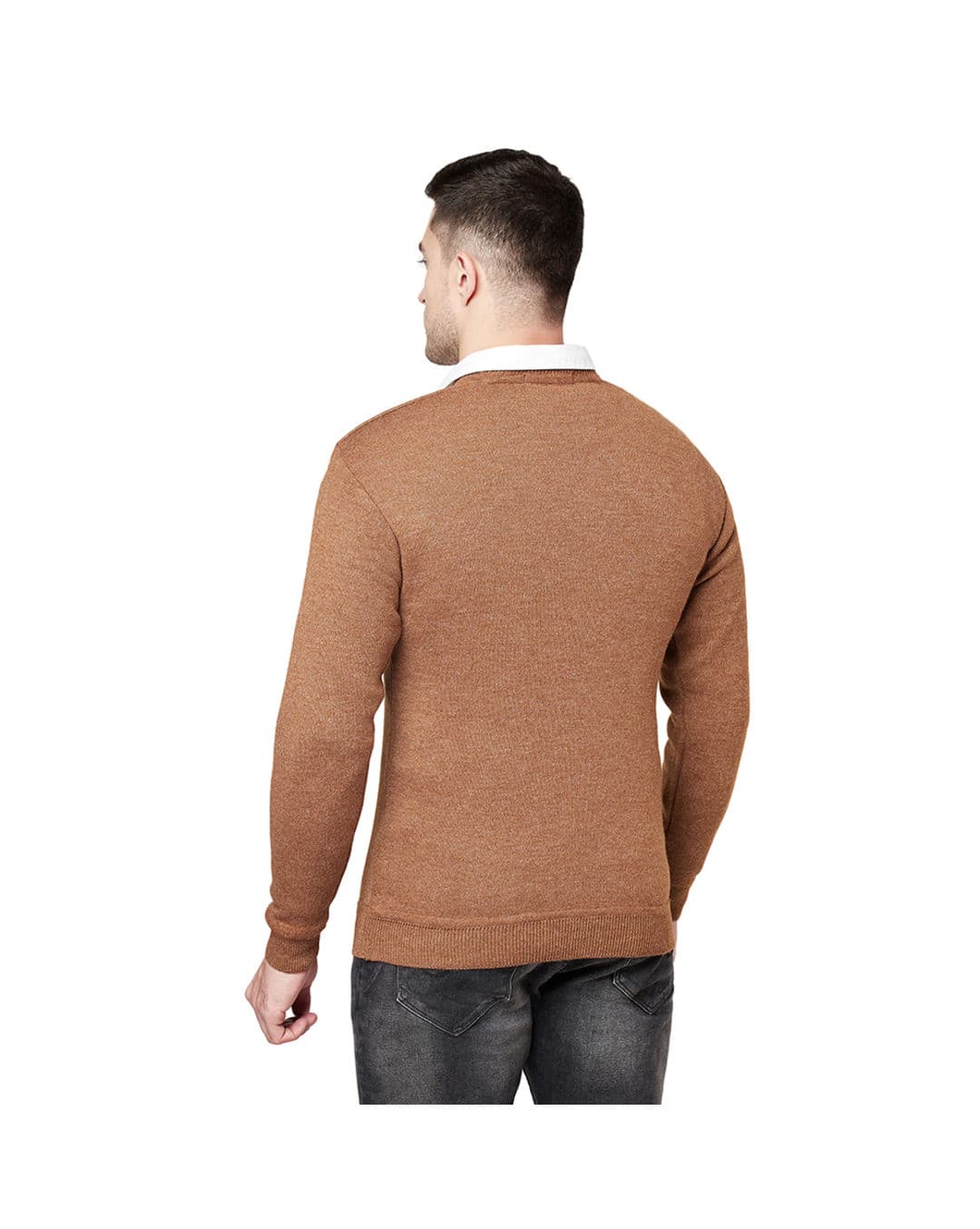 Wool Solid Pullovers view 3