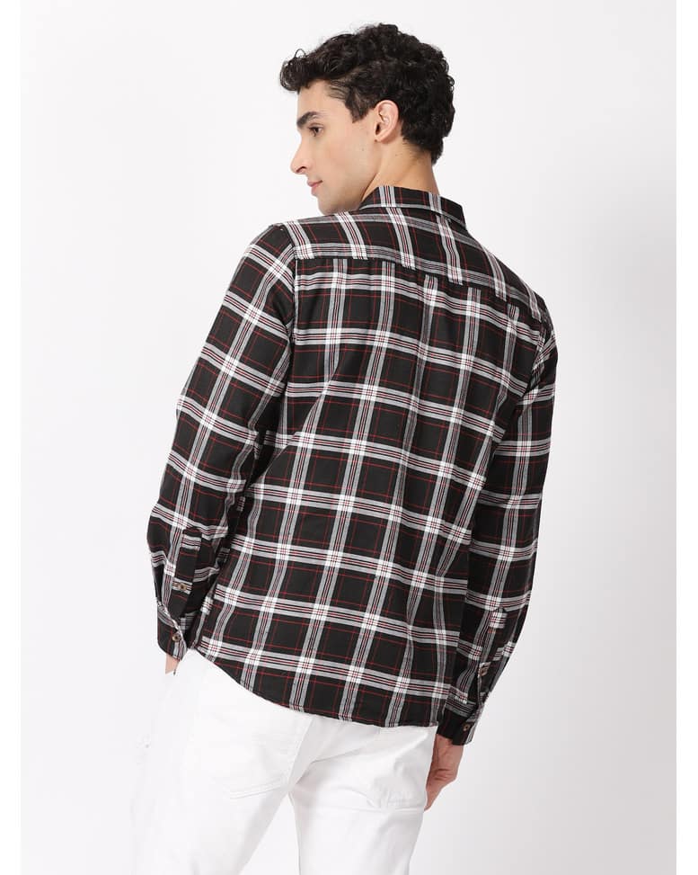 Polyester Checks Casual Shirts view 5