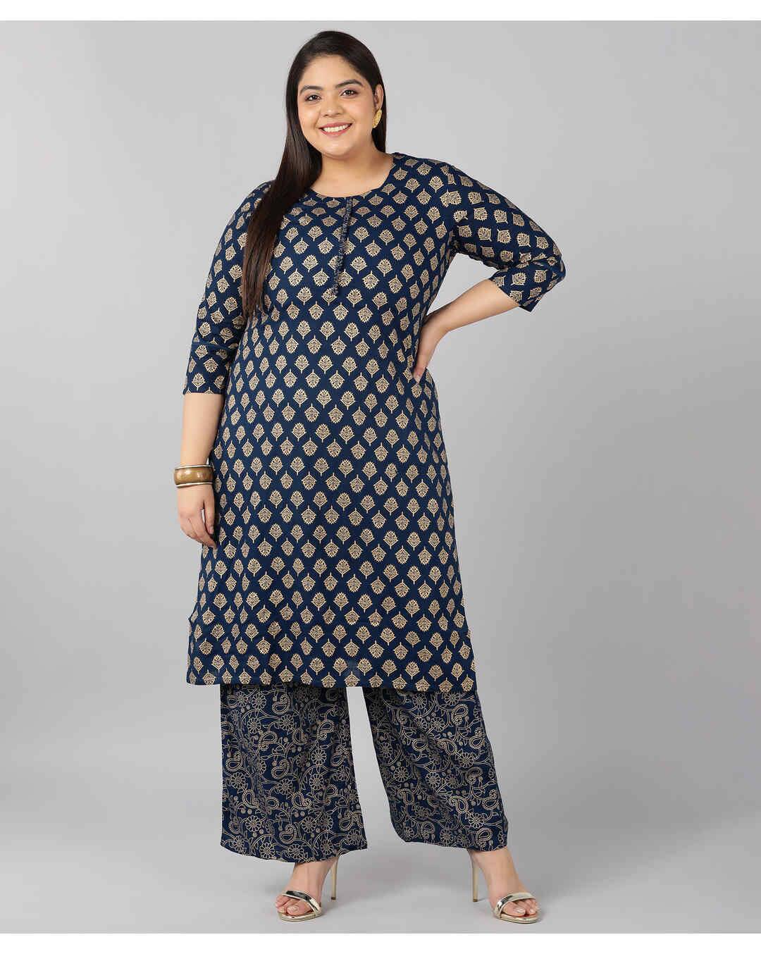 Rayon Printed Palazzo SuitSet