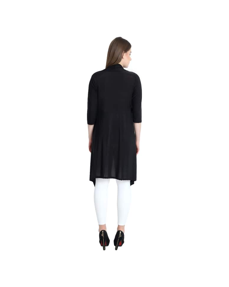 Cotton Stretch Solid Shrugs view 11