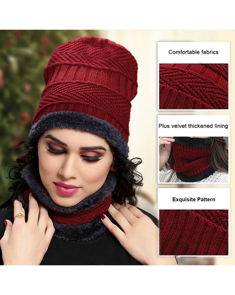 Wool Textured Woolen Caps