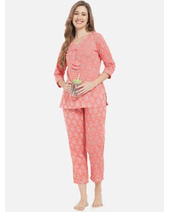 Cotton Floral Pyjamas Set view 18
