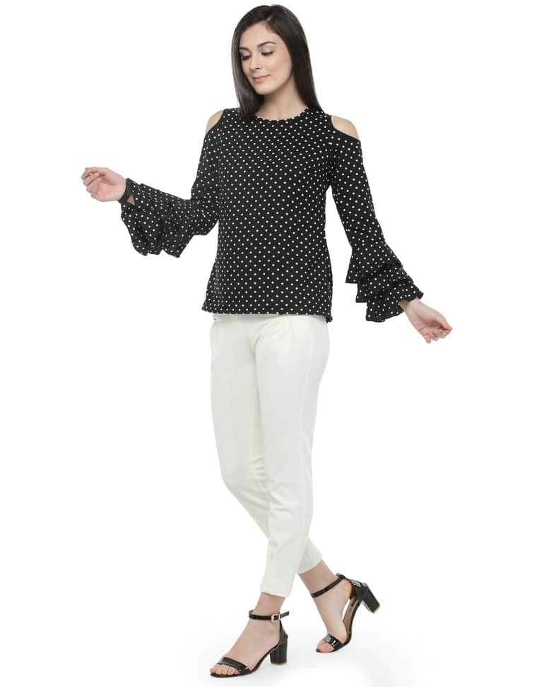 Polyester Polka-dot Top view 8