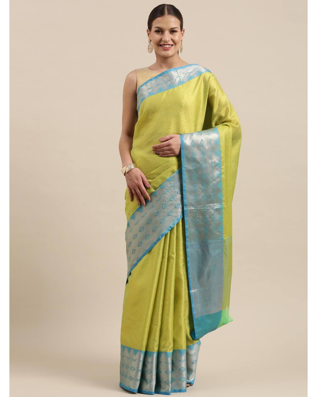 Art Silk Textured Banarasi Saree