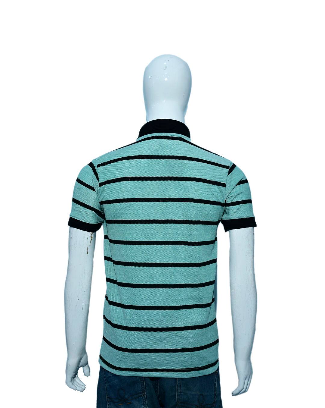 Cotton Colour-block Regular Fit Polo Tshirt view 4