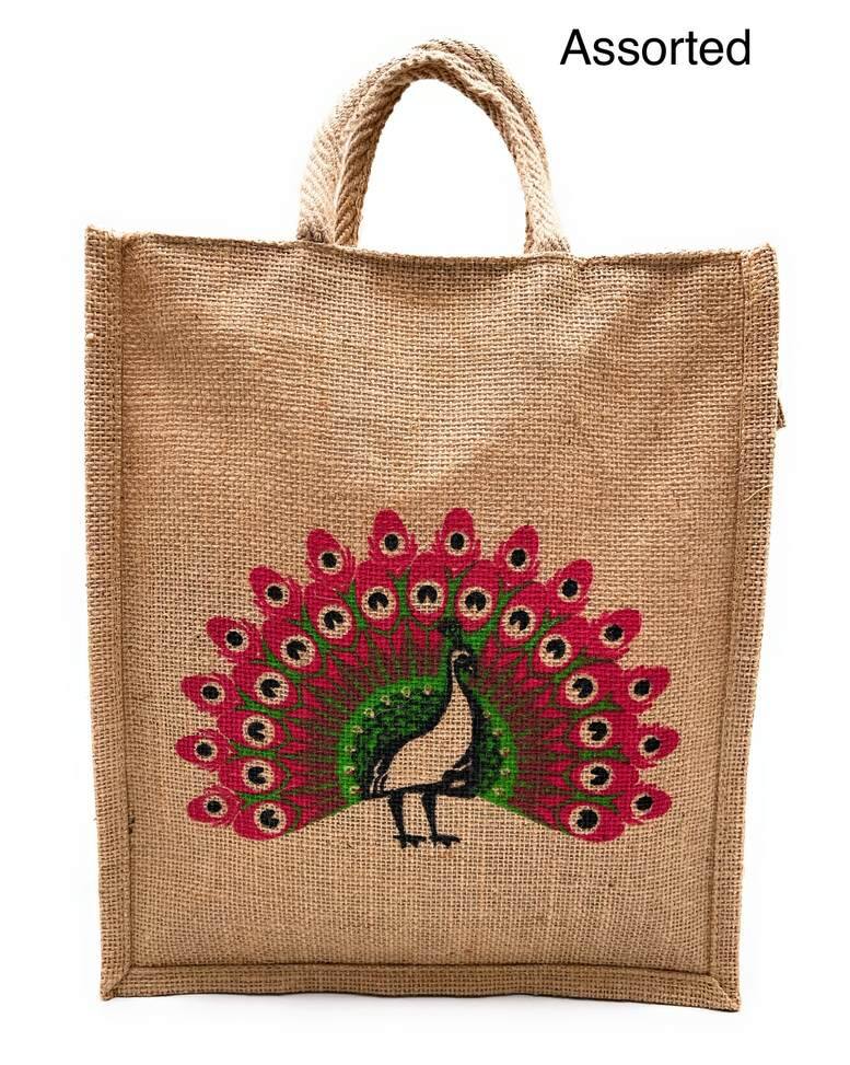 SNT NATIONAL Jute Tote Bag