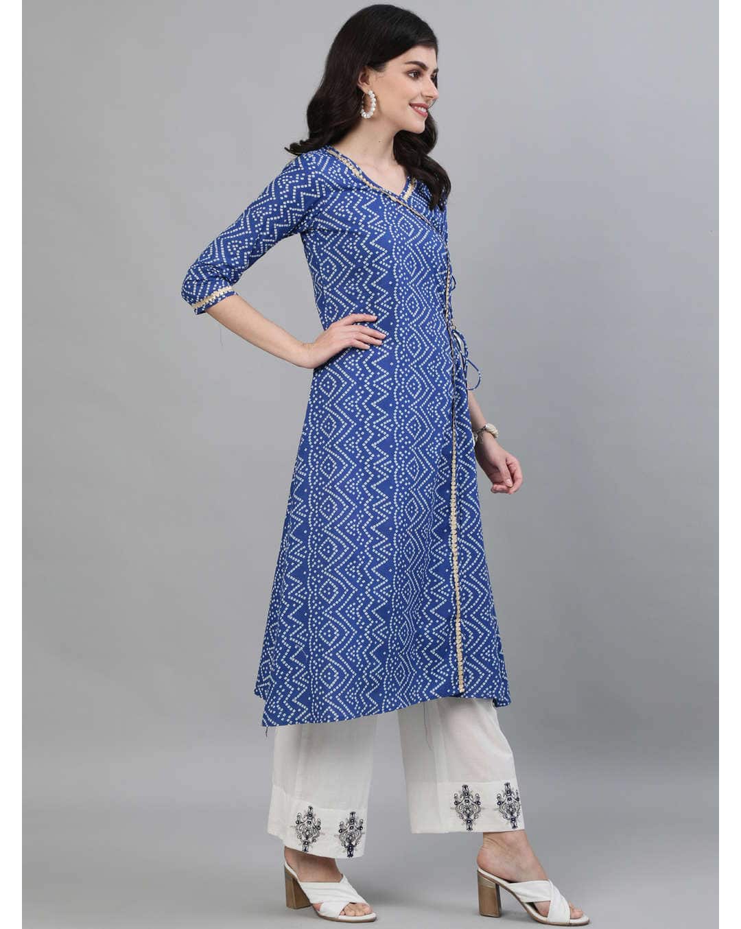 Rayon Printed palazzo SuitSet view 4