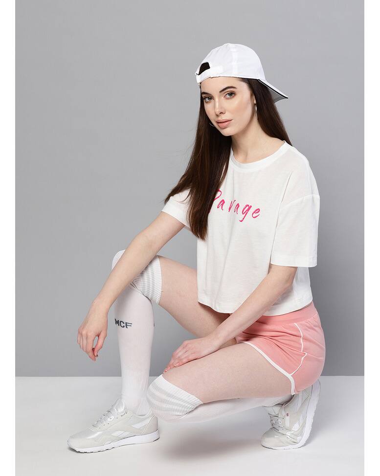 Cotton Mix Printed Round Neck T-shirt view 5