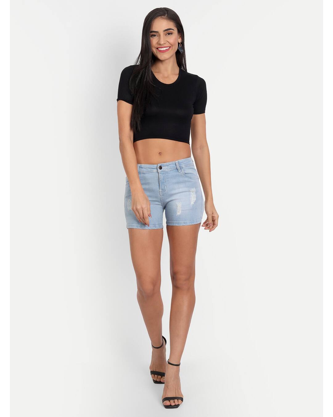 Viscose Solid Crop Top