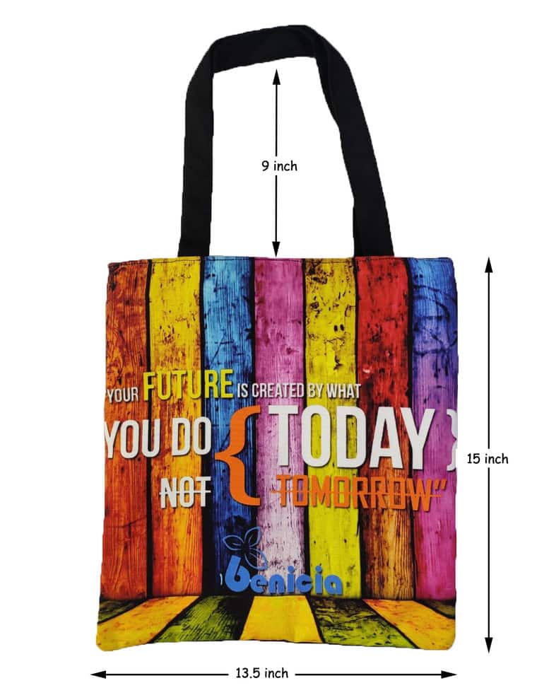 BENICIA Canvas Printed Tote Bag