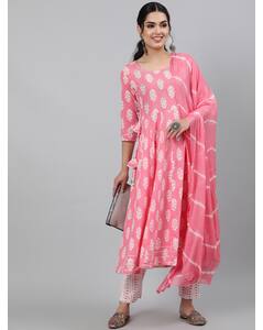 Cotton Printed Ethnic Pants SuitSet view 9