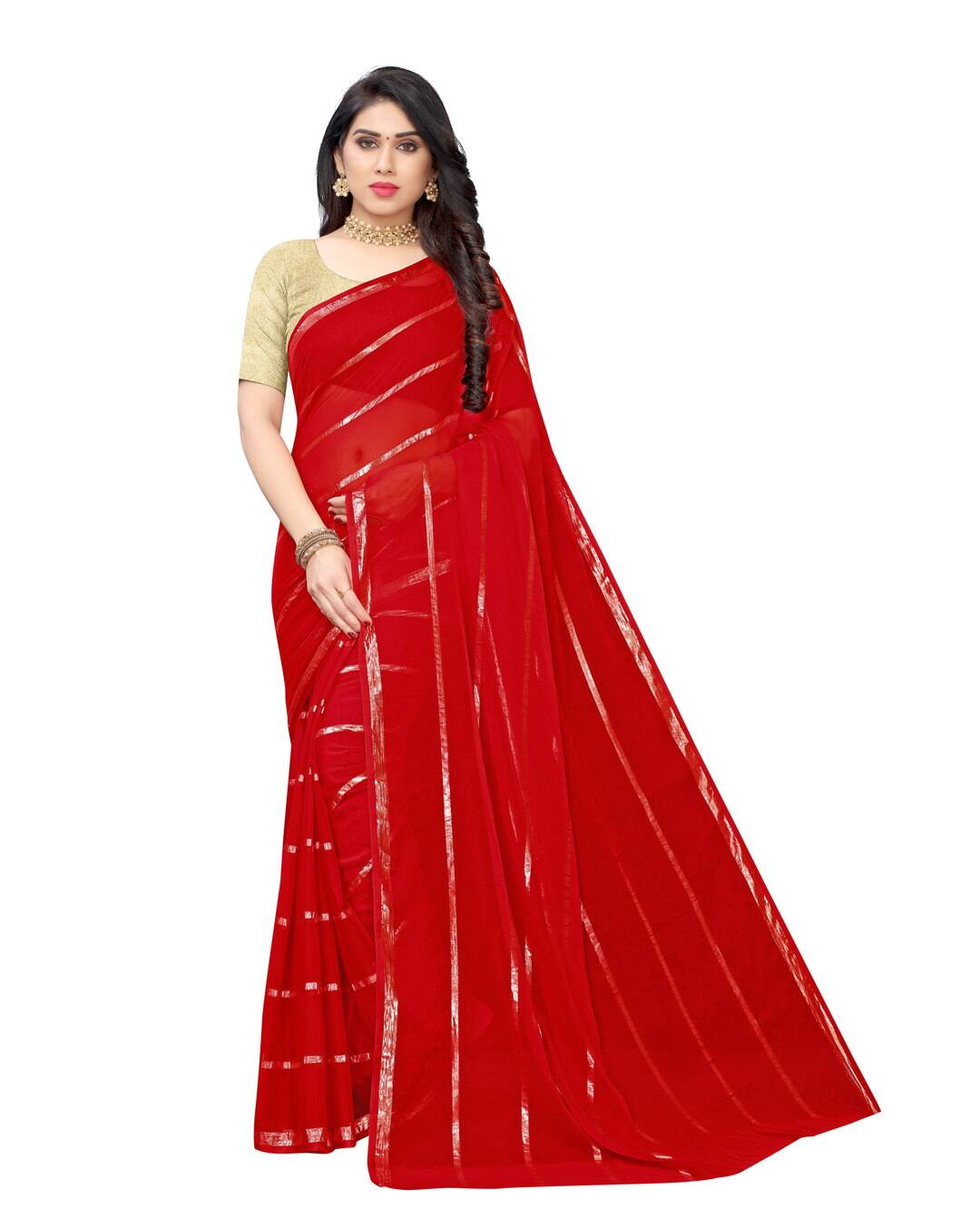 Chiffon Embellished Regular Saree