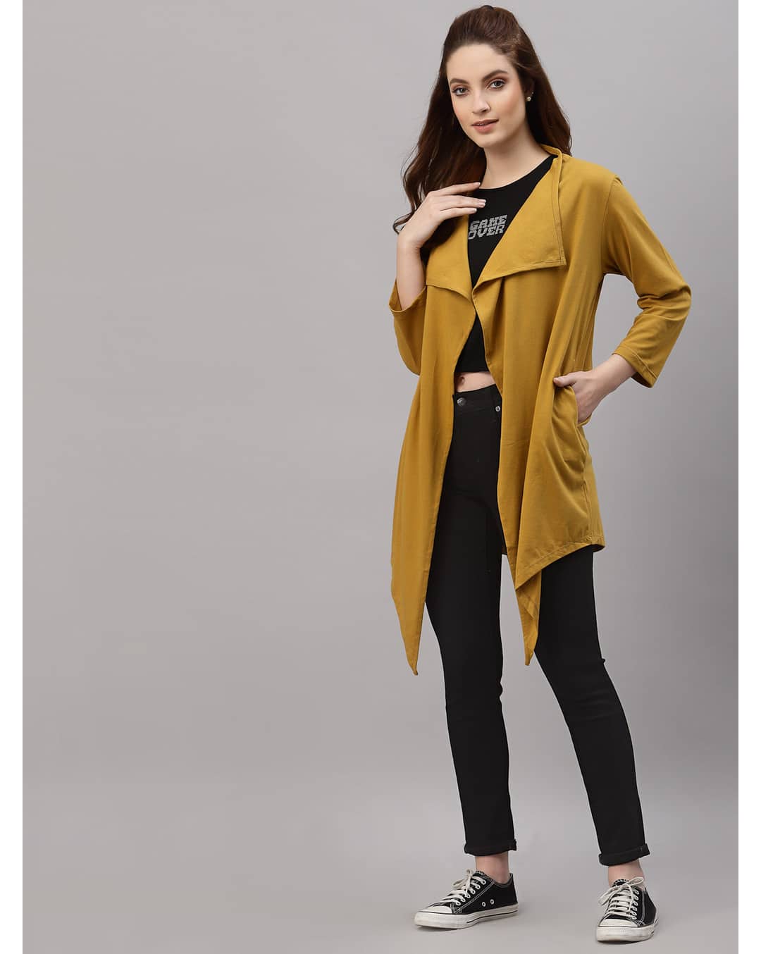 Cotton Solid Shrugs view 7