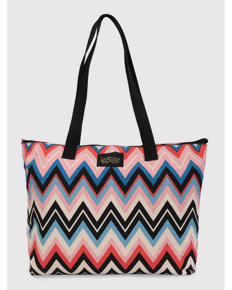 LA STILE Canvas Shoulder Bag