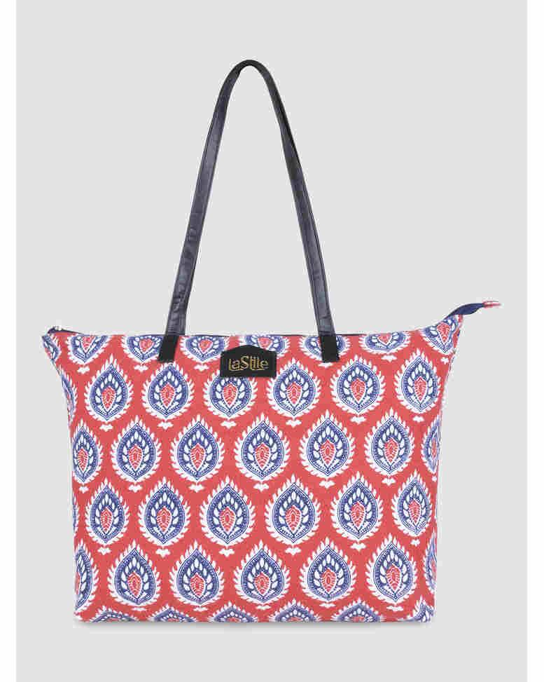 LA STILE Canvas Shoulder Bag