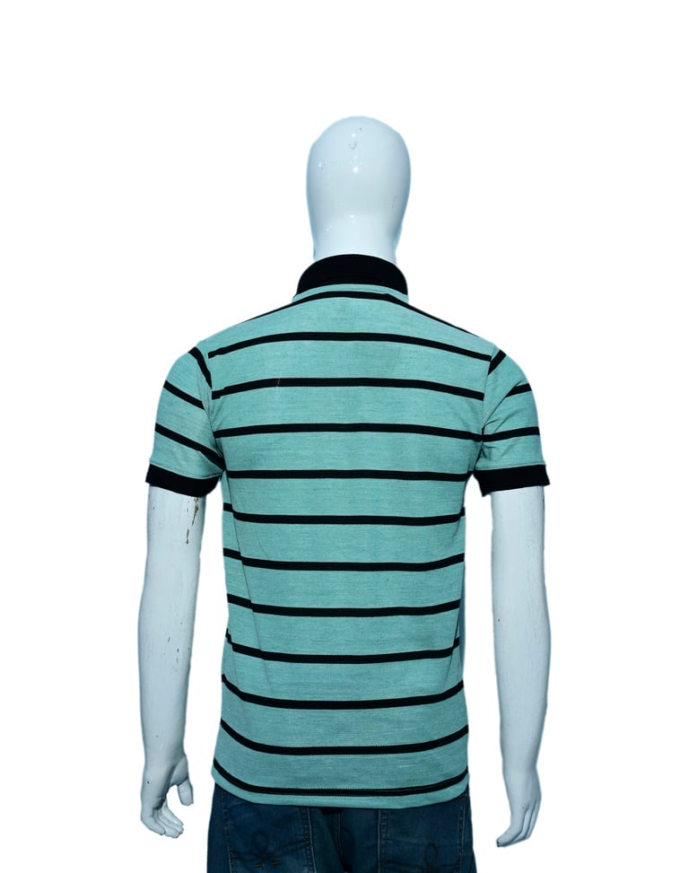 Cotton Colour-block Regular Fit Polo Tshirt view 5
