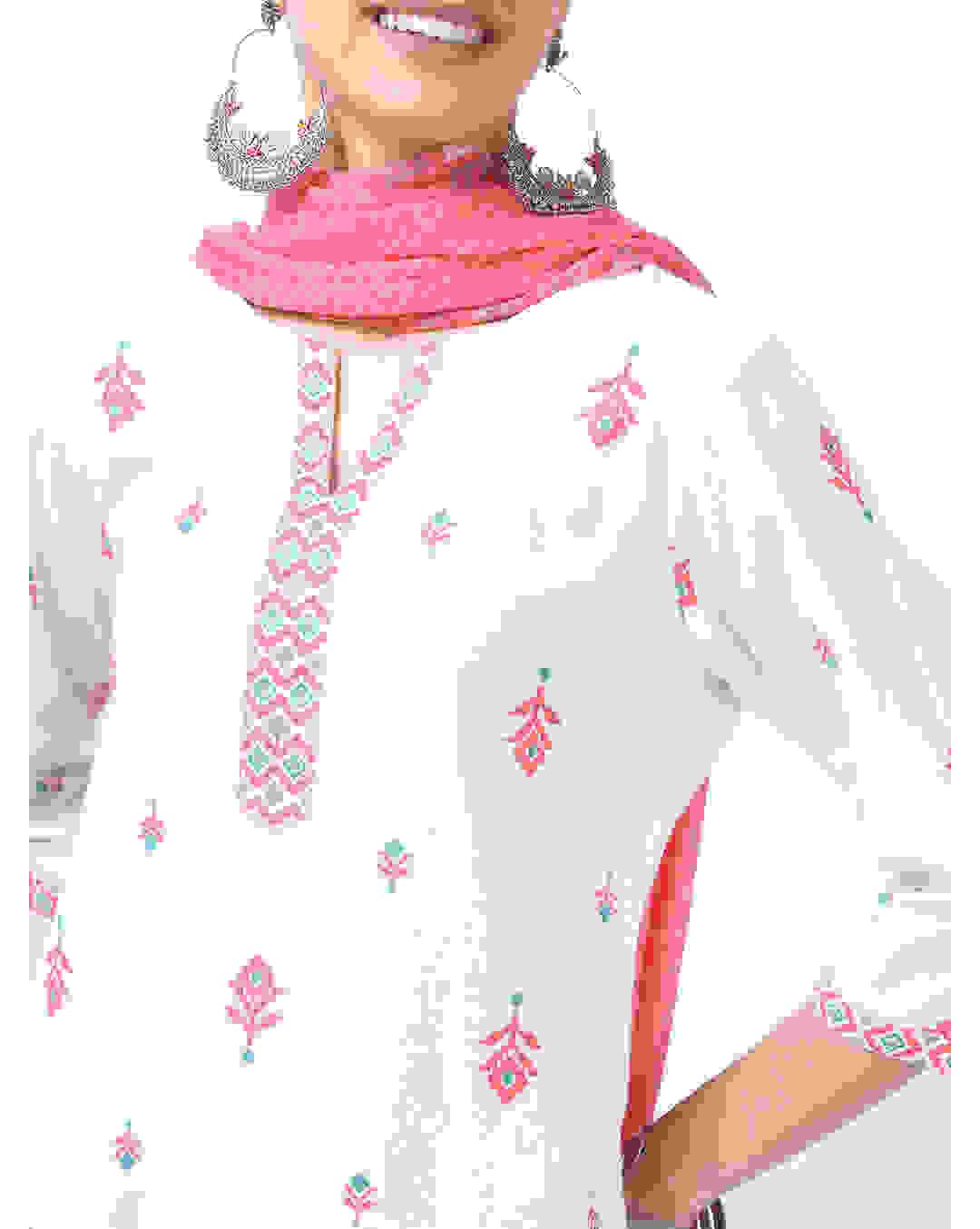 Cotton Printed Ethnic Pants  SuitSet view 3