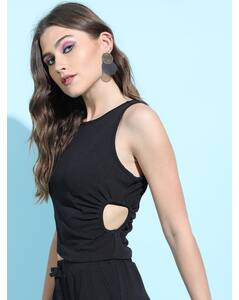 Blended Solid Crop Top view 15