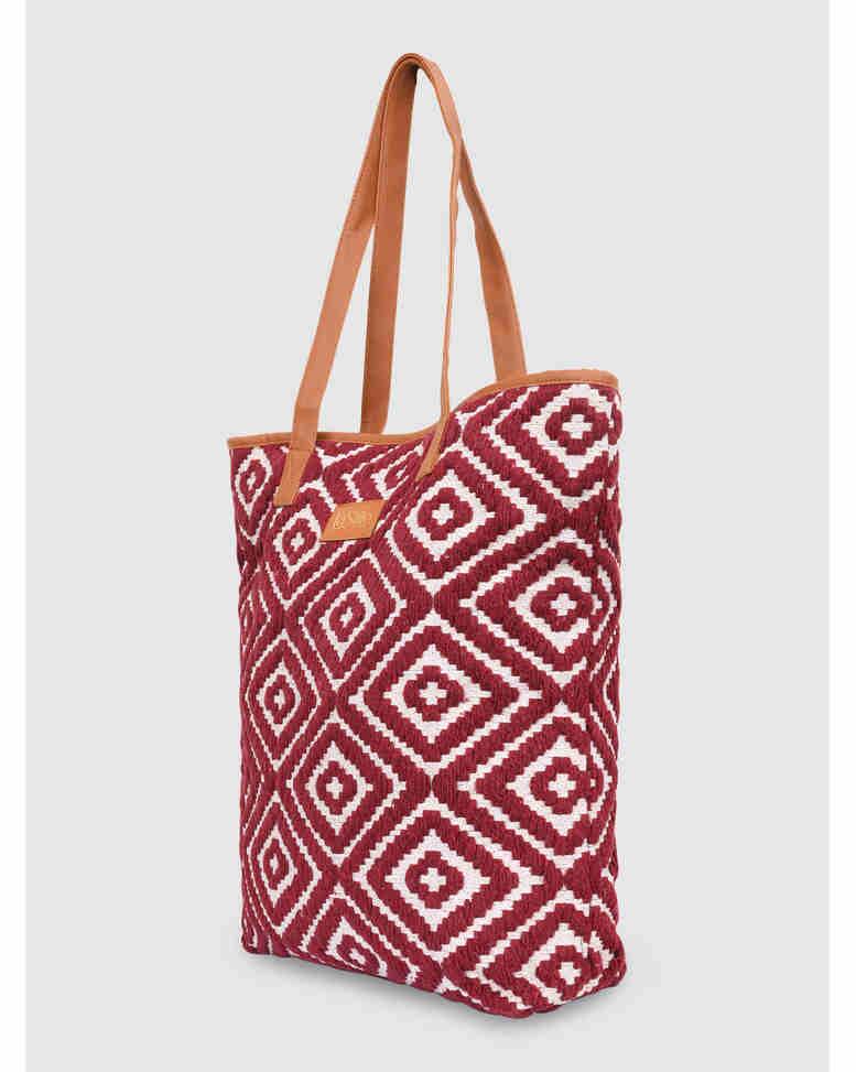 LA STILE Cotton Shoulder Bag