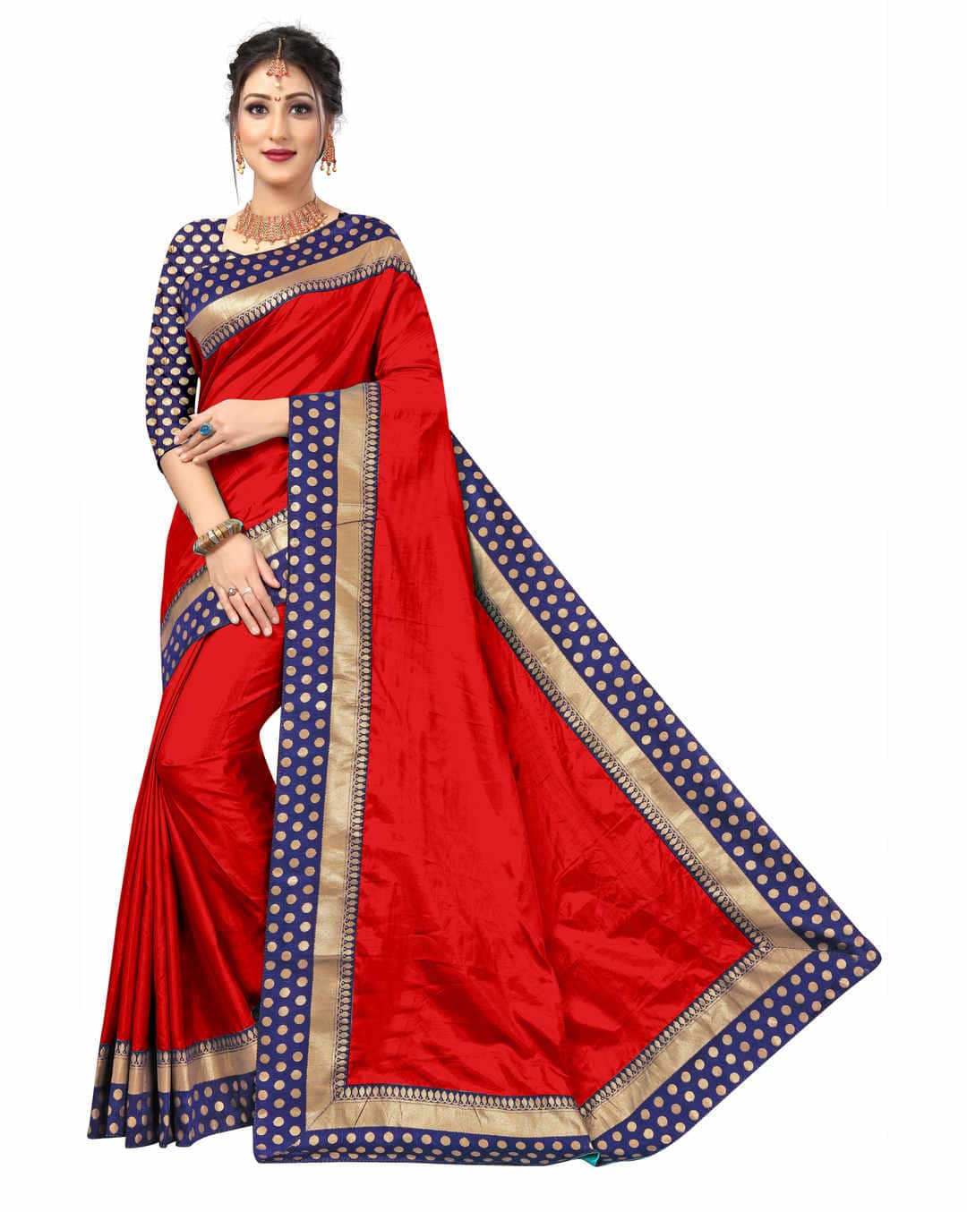 Sana Silk Solid Regular Saree