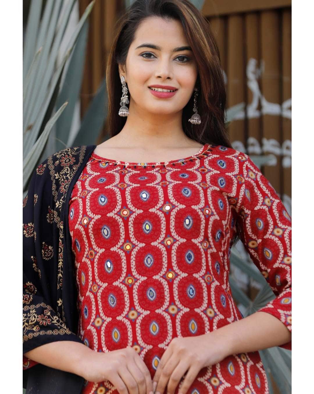 Rayon Printed Sharara SuitSet view 3