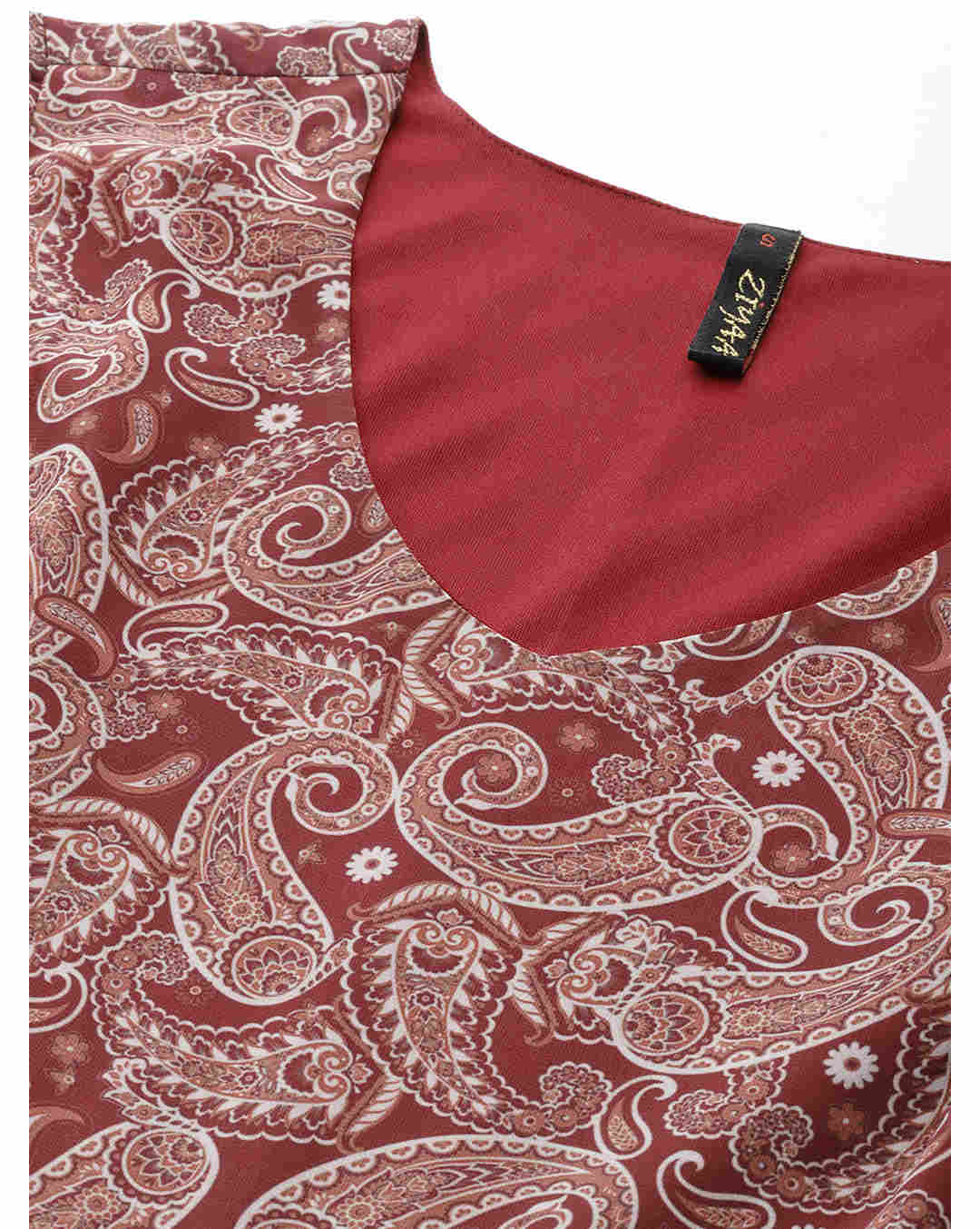 Georgette Digital Print Fit and Flare Dress view 4