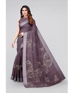 Cotton Foil Print Regular Saree view 3