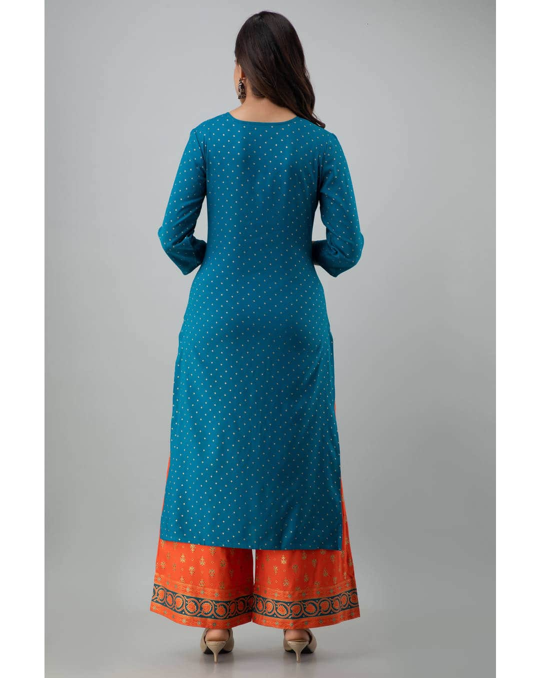 Rayon Embroidered  Palazzo SuitSet view 2