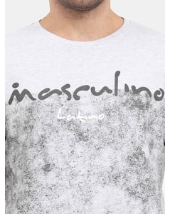 Cotton Printed Regular Fit Round Tshirts view 12