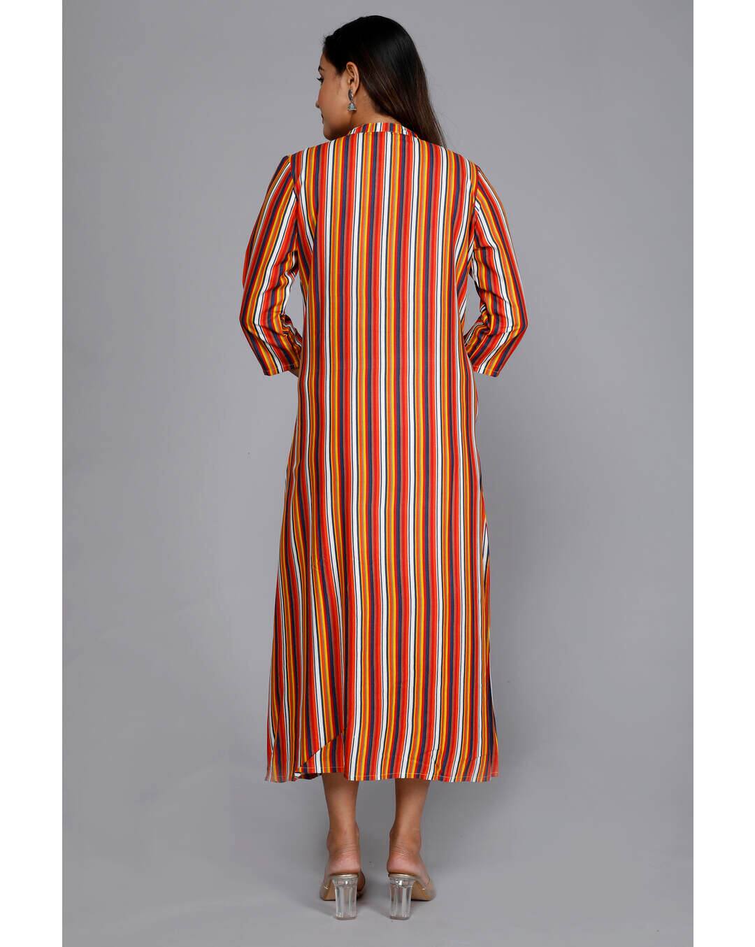 Cotton Printed A-line Kurta view 2