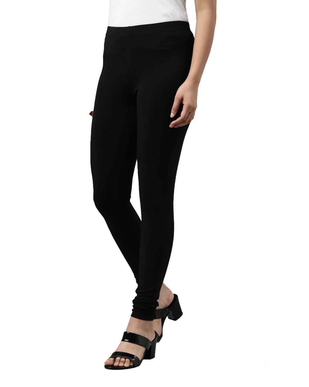 Blended Solid Chudidhar Leggings view 4