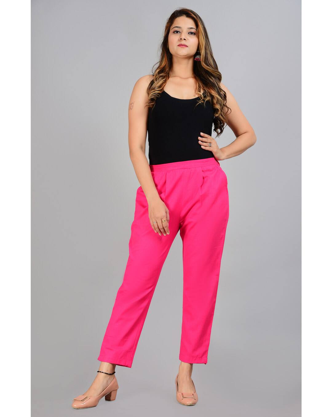 Cotton Relaxed Fit Trousers