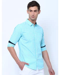 Cotton Checks Shirt view 18