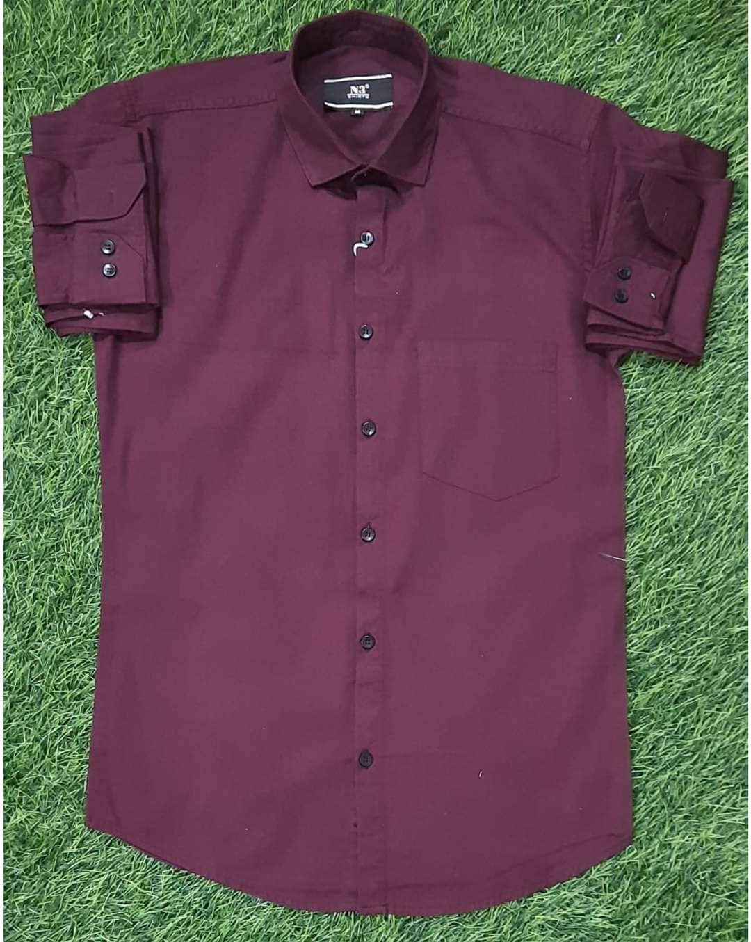 Blended Solid Shirt