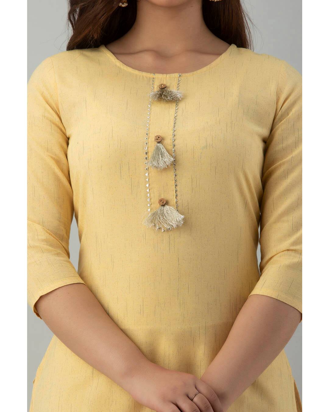 Dobby Solid Straight Kurta view 6