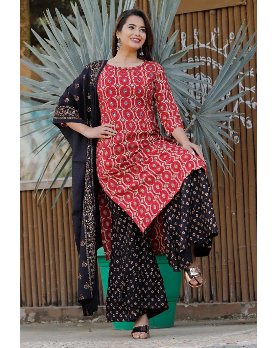 Rayon Printed Sharara SuitSet
