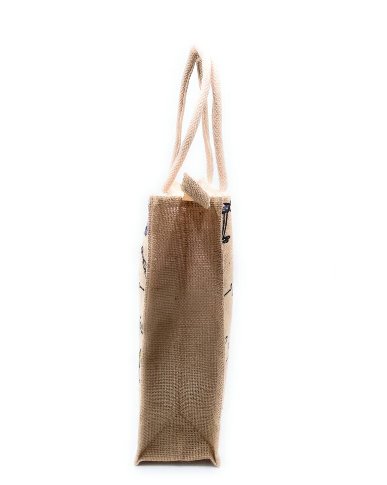 SNT NATIONAL Jute Tote Bag