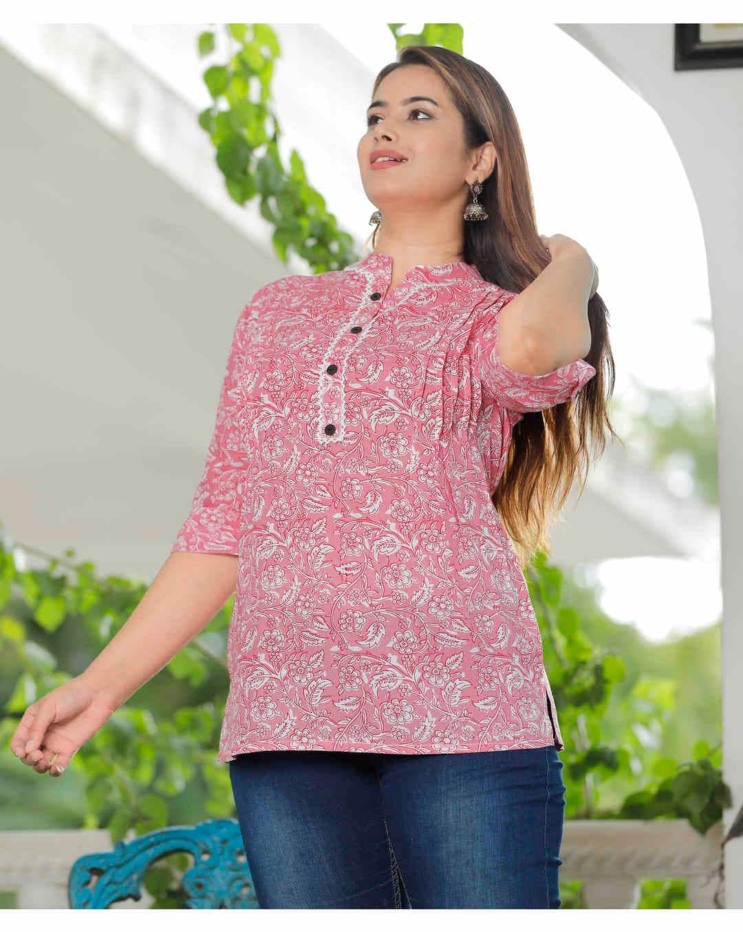 Rayon Floral Tunic view 4