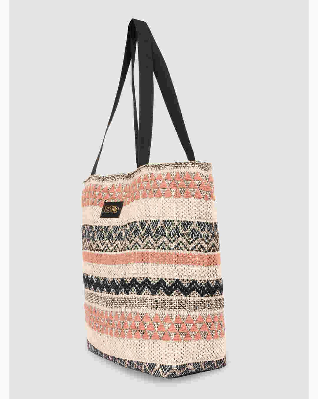 LA STILE Cotton Shoulder Bag
