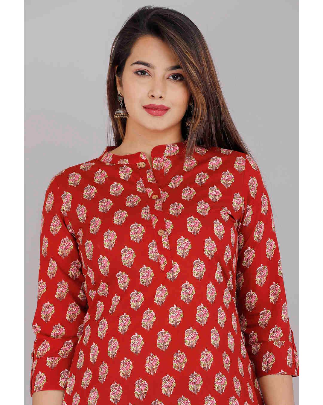 Rayon Floral Top view 5