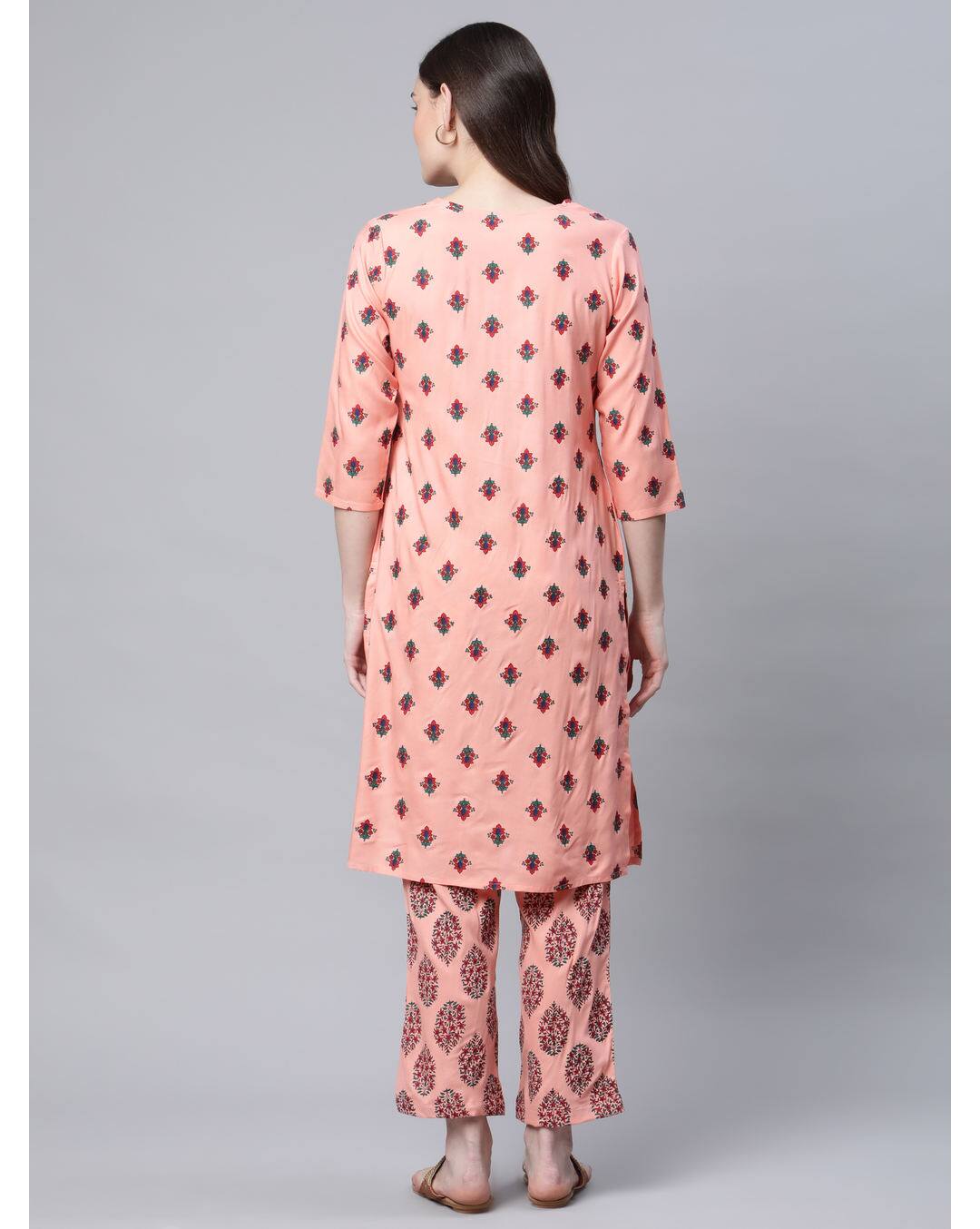 Rayon Printed Ethnic Pants  SuitSet view 7