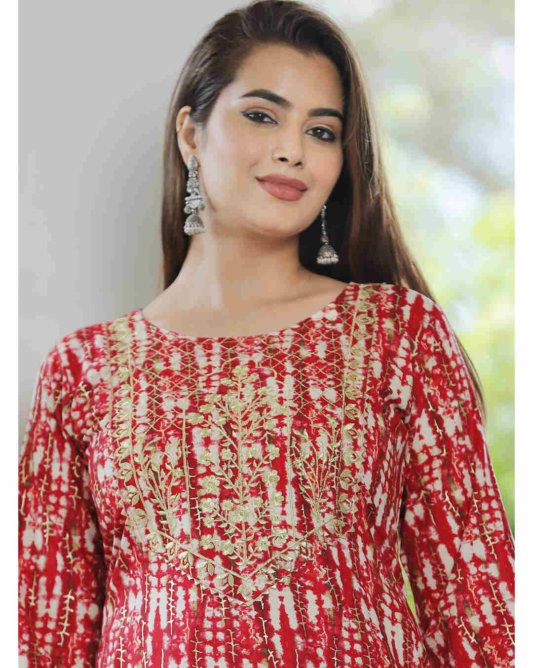 Rayon Printed Straight Kurta view 4