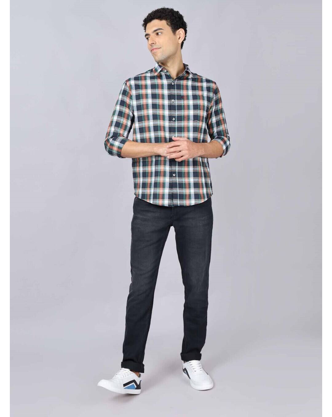 Blended Checks Casual Shirts view 4