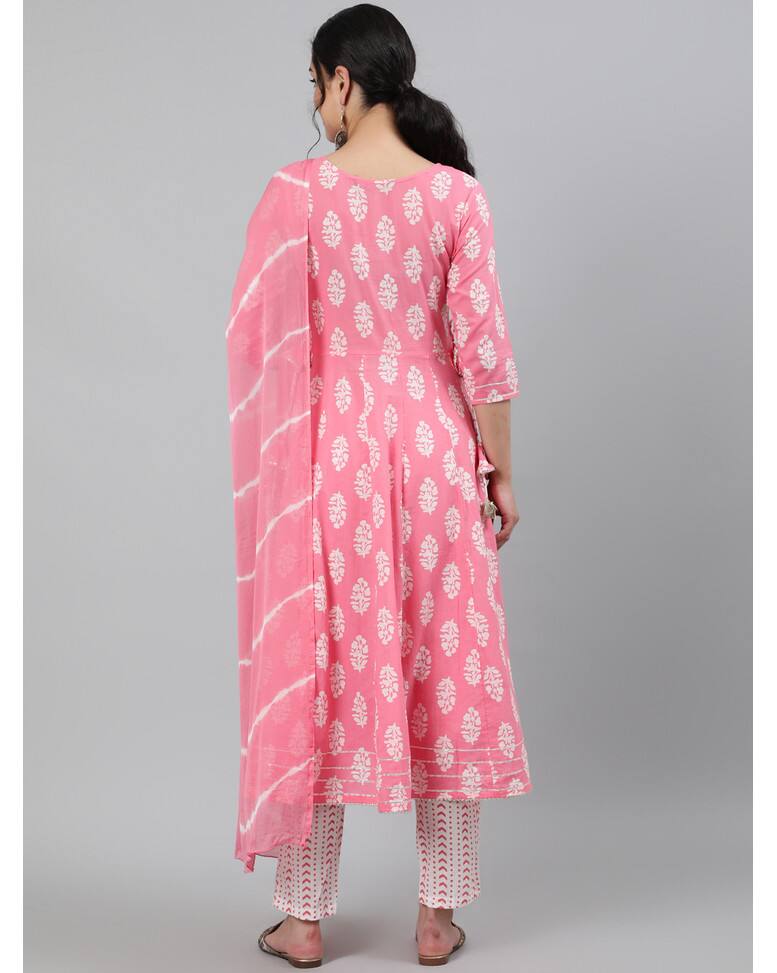 Cotton Printed Ethnic Pants SuitSet view 5