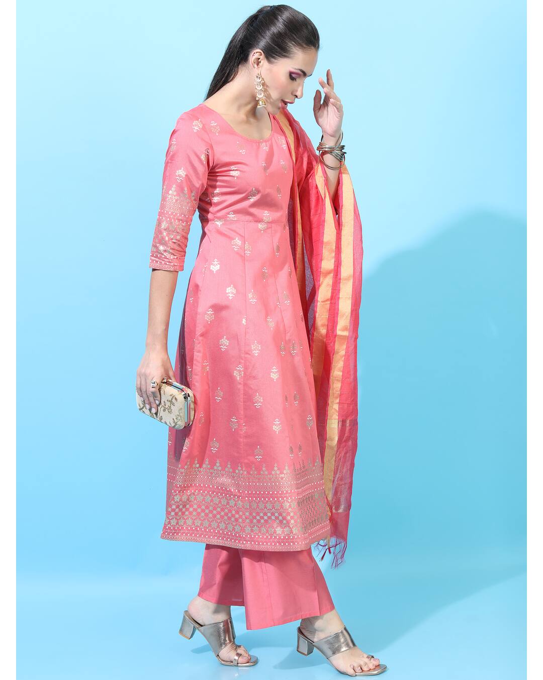 Viscose Printed  PalazzoSuitSet view 4