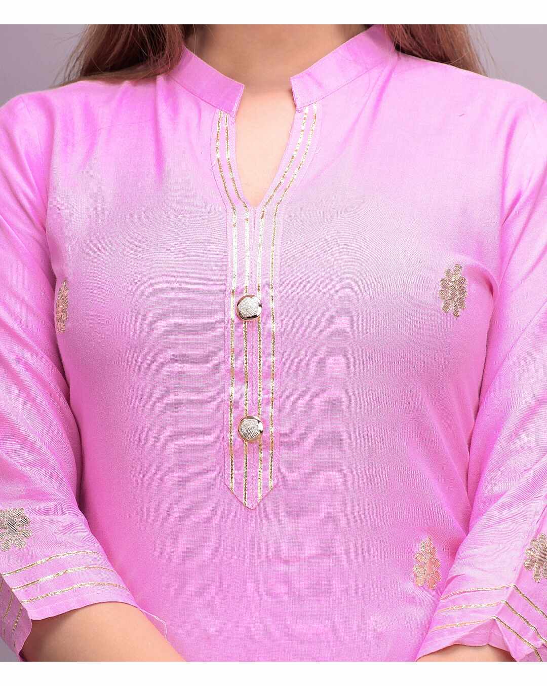 Rayon Solid Sharara SuitSet view 7