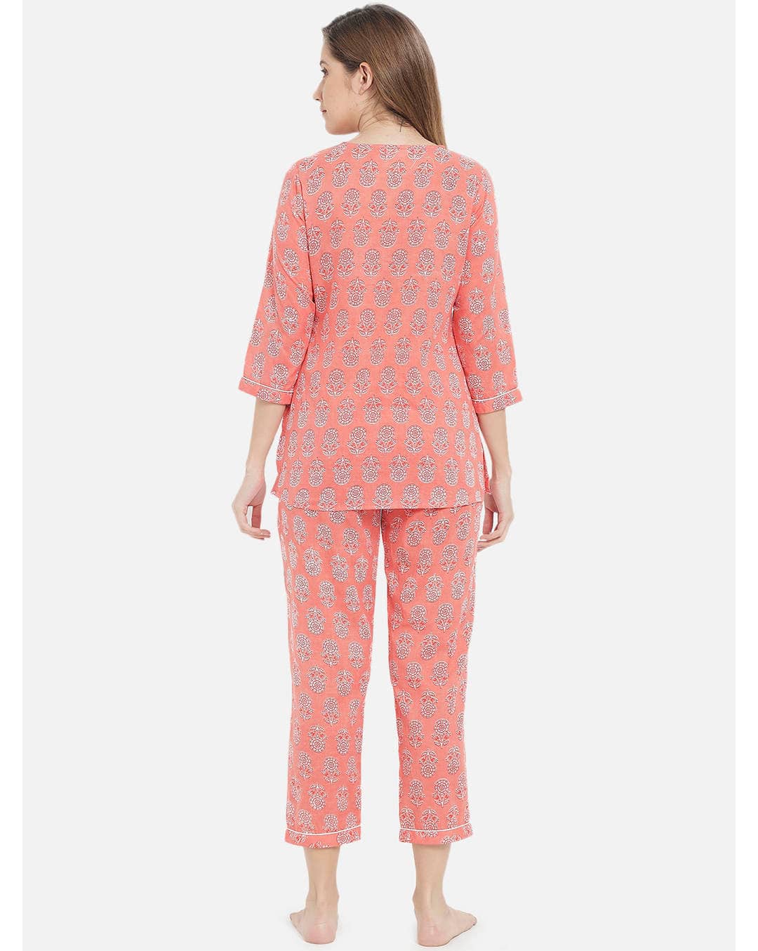Cotton Floral Pyjamas Set view 4