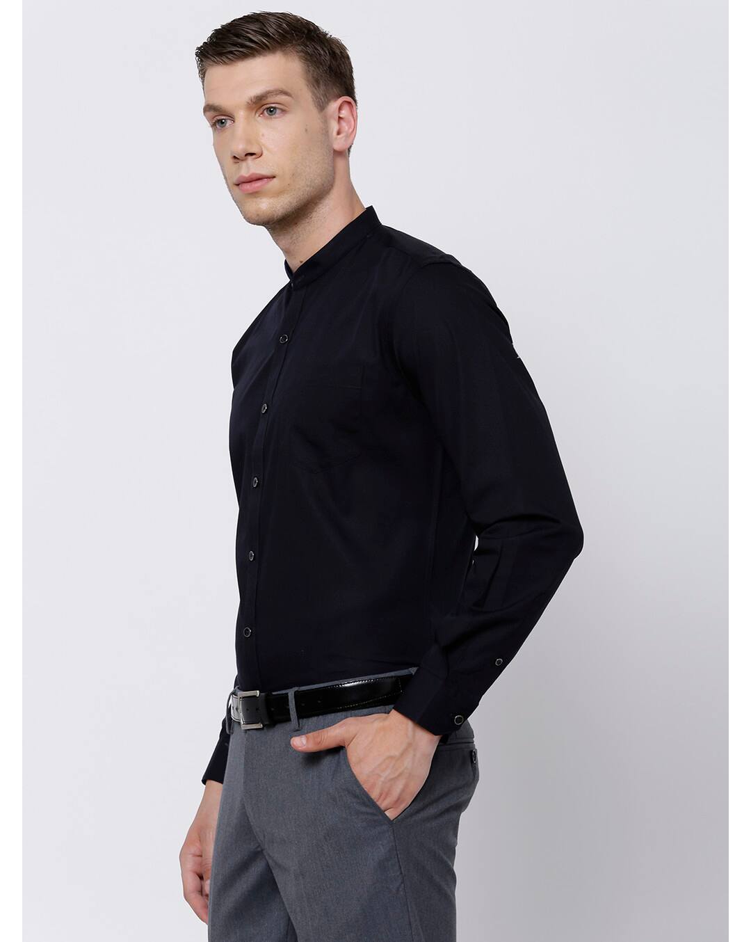 Cotton Solid Shirt view 4