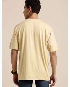Cotton Typographic Tailored Fit Round Tshirts view 6