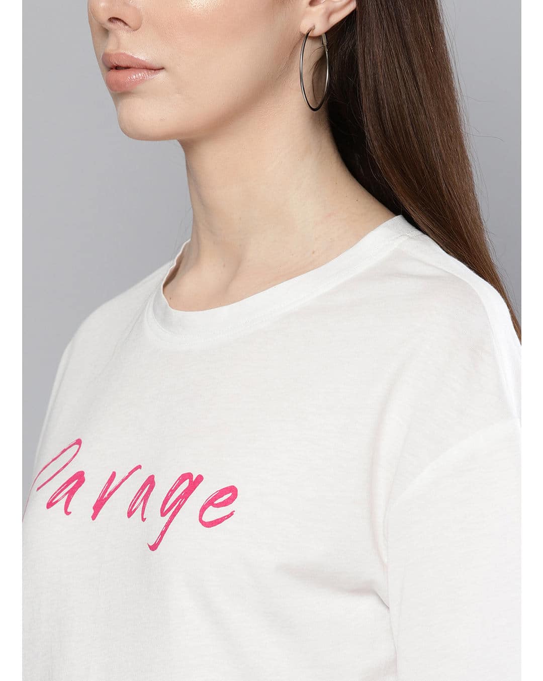 Cotton Mix Printed Round Neck T-shirt view 13
